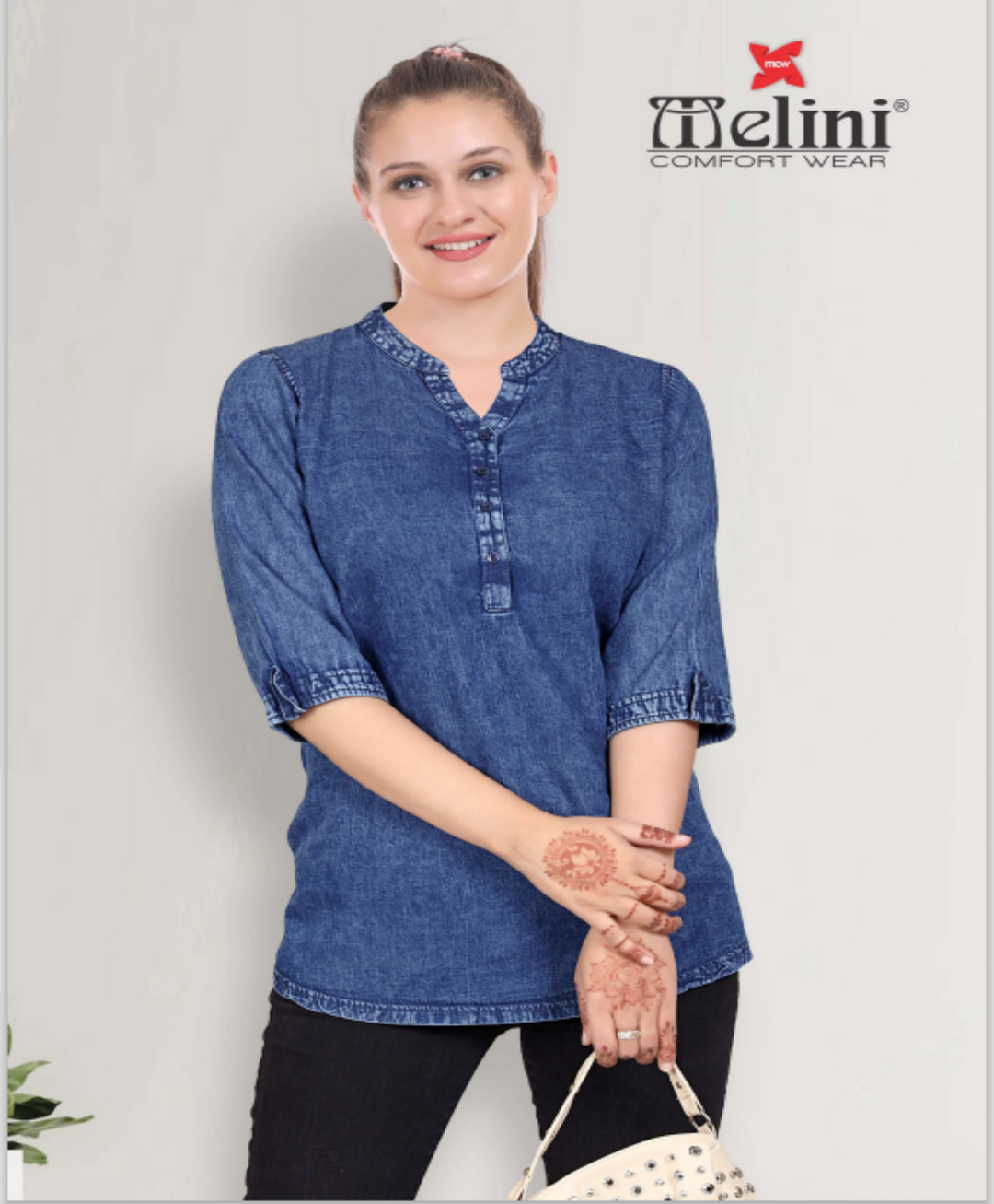 Denim Short Kurti