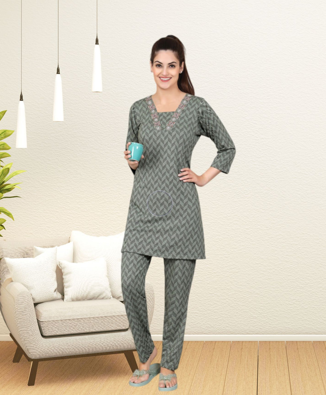 Jacquard Kurta Lower