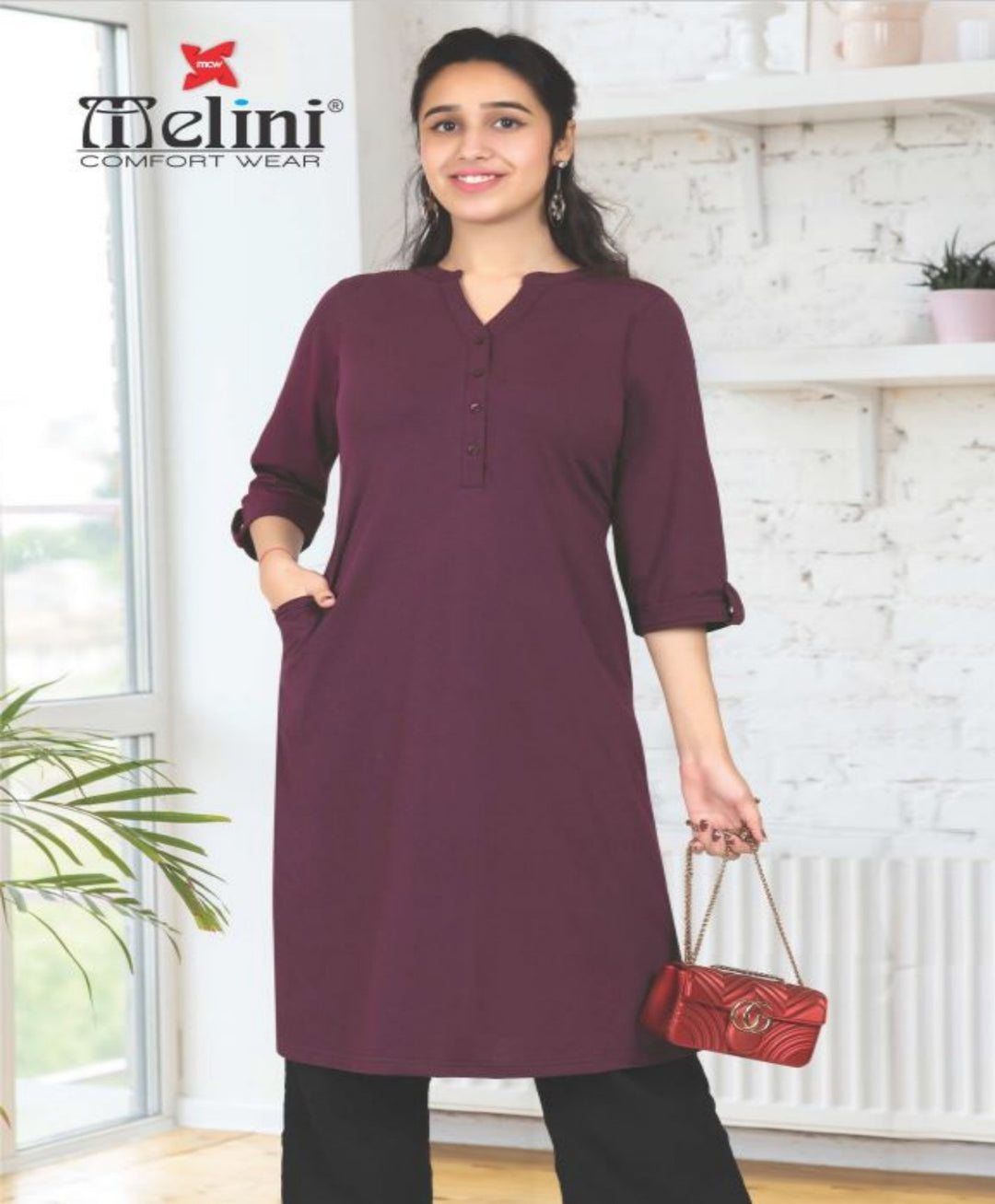 Plain Long Kurti